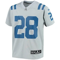 Maillot de jeu d'équipe inversé Nike Jonathan Taylor pour jeunes des Indianapolis Colts, gris