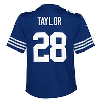 Maillot de match alternatif Nike Jonathan Taylor Royal Indianapolis Colts pour jeune