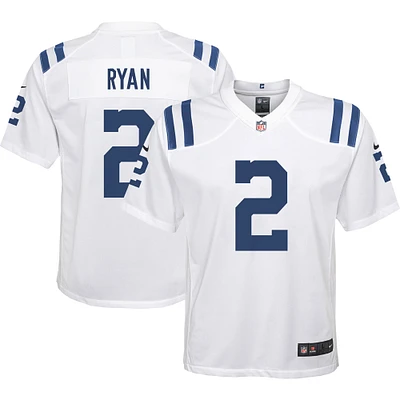 Maillot de match extérieur Nike Matt Ryan pour jeunes Colts d'Indianapolis blanc