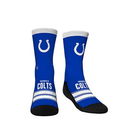 Youth Rock Em Socks Indianapolis Colts Gametime Stripe Crew Socks