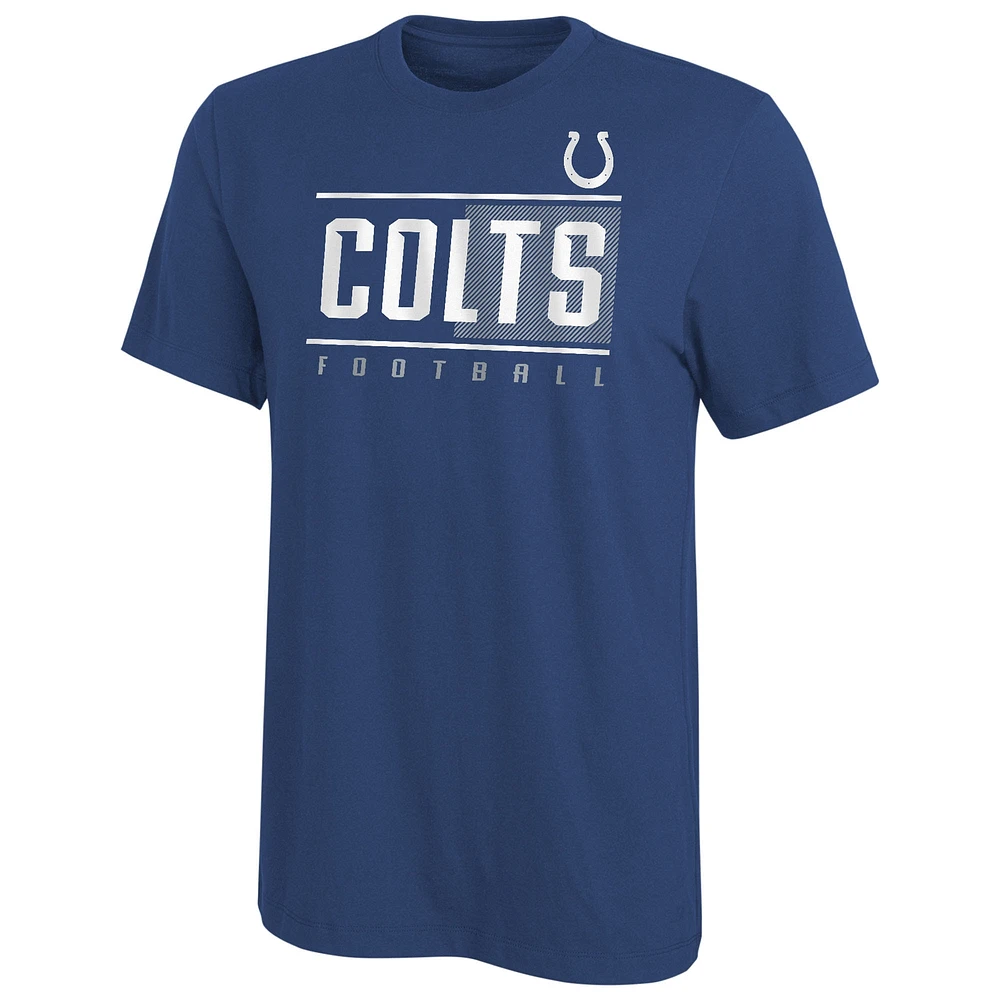 T-shirt gonflé à bloc pour jeunes Royal Indianapolis Colts