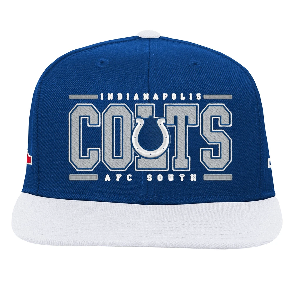 Youth Royal Indianapolis Colts Retro Deadstock Snapback Hat