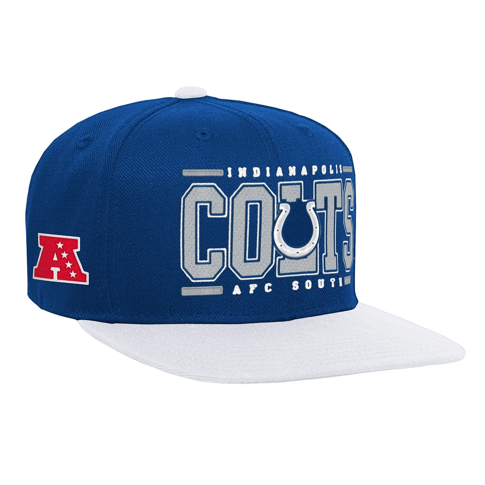 Youth Royal Indianapolis Colts Retro Deadstock Snapback Hat