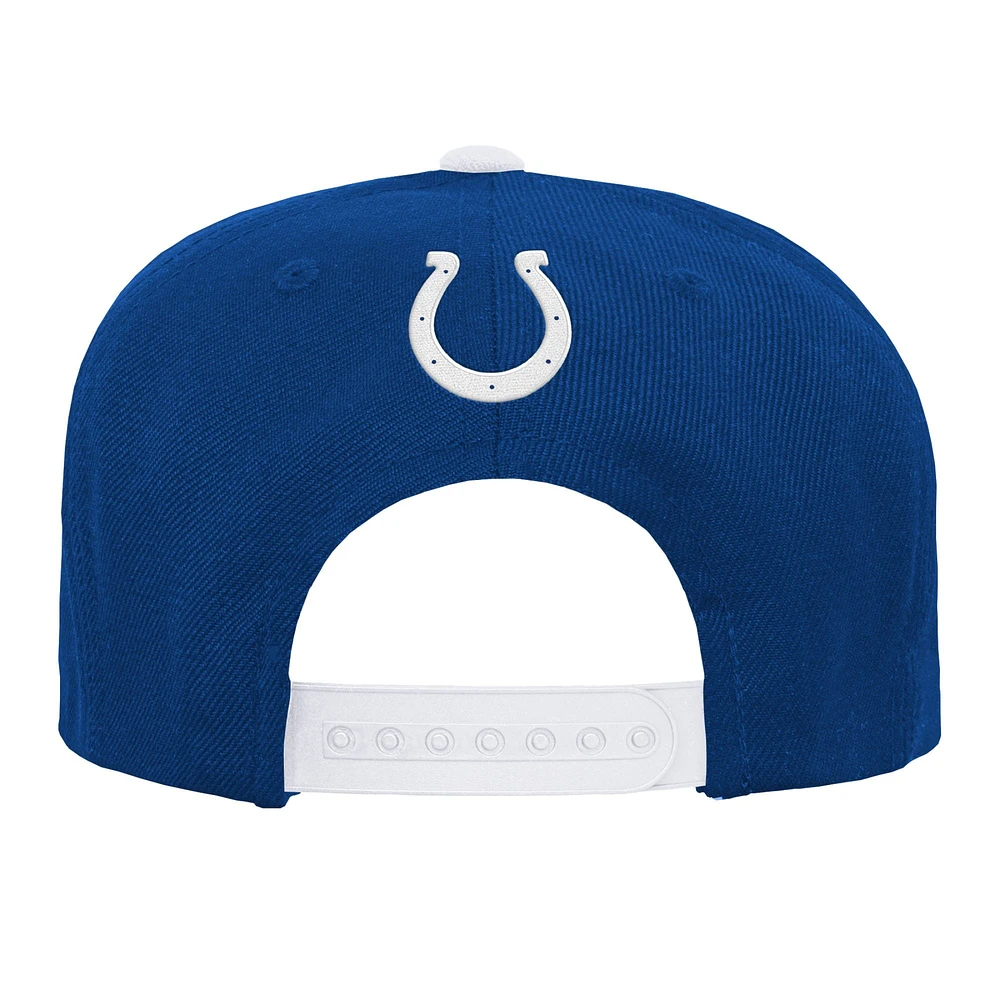 Youth Royal Indianapolis Colts Retro Deadstock Snapback Hat