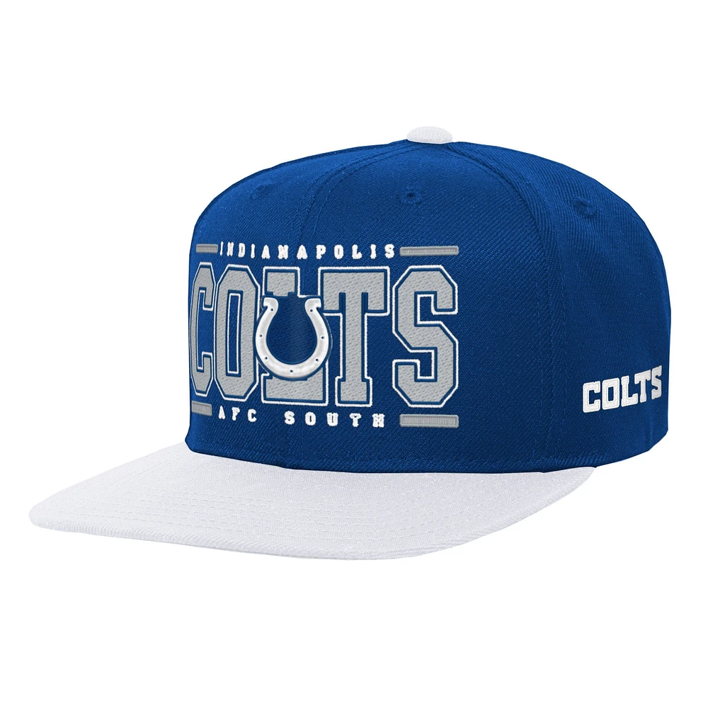 Youth Royal Indianapolis Colts Retro Deadstock Snapback Hat