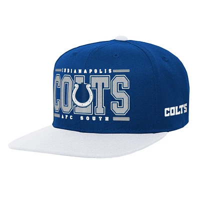 Youth Royal Indianapolis Colts Retro Deadstock Snapback Hat