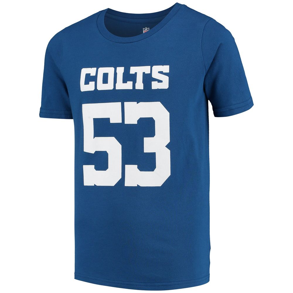 Youth Shaquille Leonard Royal Indianapolis Colts Mainliner Name & Number T-Shirt