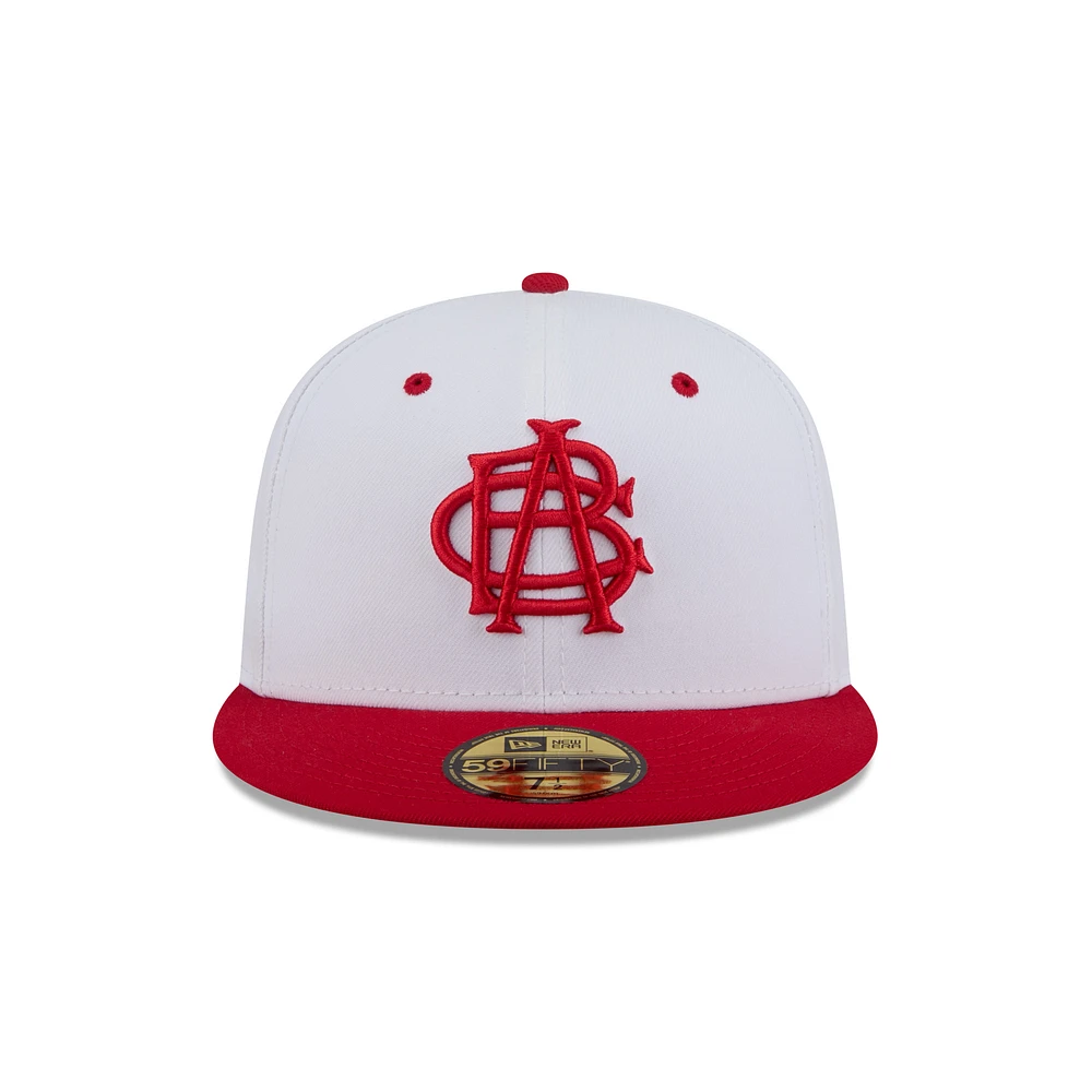 Men's New Era  White Indianapolis Indians Theme Nights 59FIFTY Fitted Hat