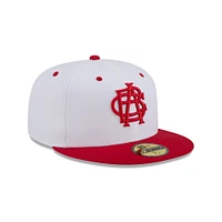 Men's New Era  White Indianapolis Indians Theme Nights 59FIFTY Fitted Hat