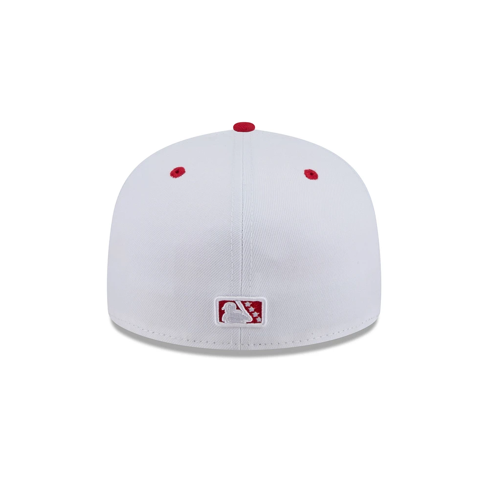 Men's New Era  White Indianapolis Indians Theme Nights 59FIFTY Fitted Hat