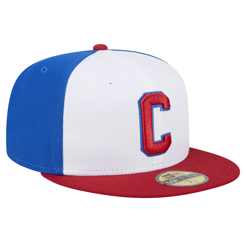 Men's New Era Blue Indianapolis Indians Theme Night Clowns 59FIFTY Fitted Hat