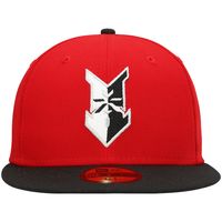 Men's New Era Red Indianapolis Indians Authentic Collection Team Home 59FIFTY Fitted Hat