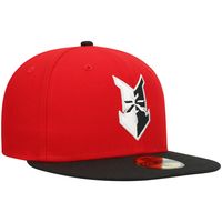 Men's New Era Red Indianapolis Indians Authentic Collection Team Home 59FIFTY Fitted Hat