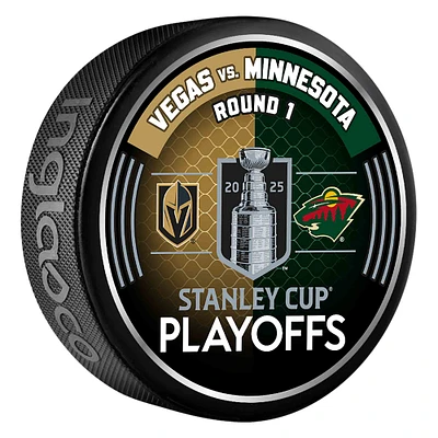 Duel de hockey entre les Golden Knights de Vegas et le Wild du Minnesota lors du premier tour des séries éliminatoires de la Coupe Stanley 2025
