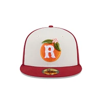 Men's New Era  Cream Inland Empire 66ers Theme Nights 59FIFTY Fitted Hat