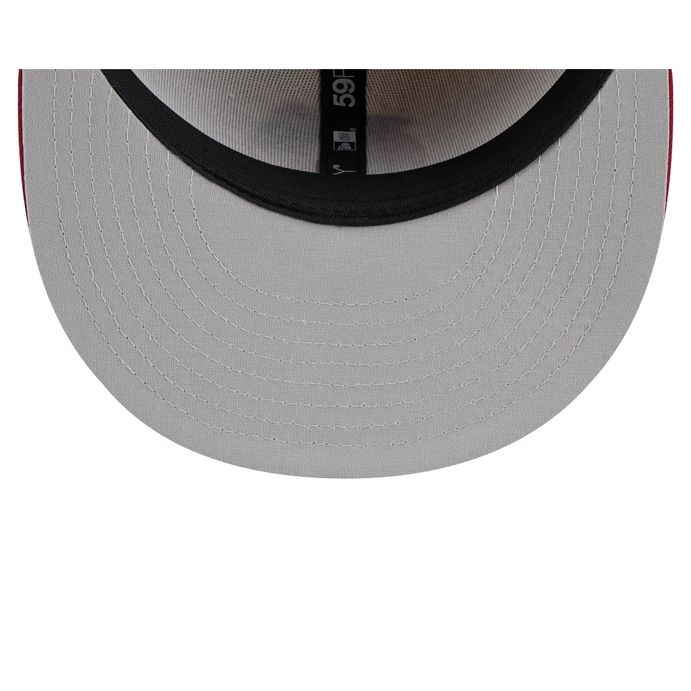 Men's New Era  Cream Inland Empire 66ers Theme Nights 59FIFTY Fitted Hat
