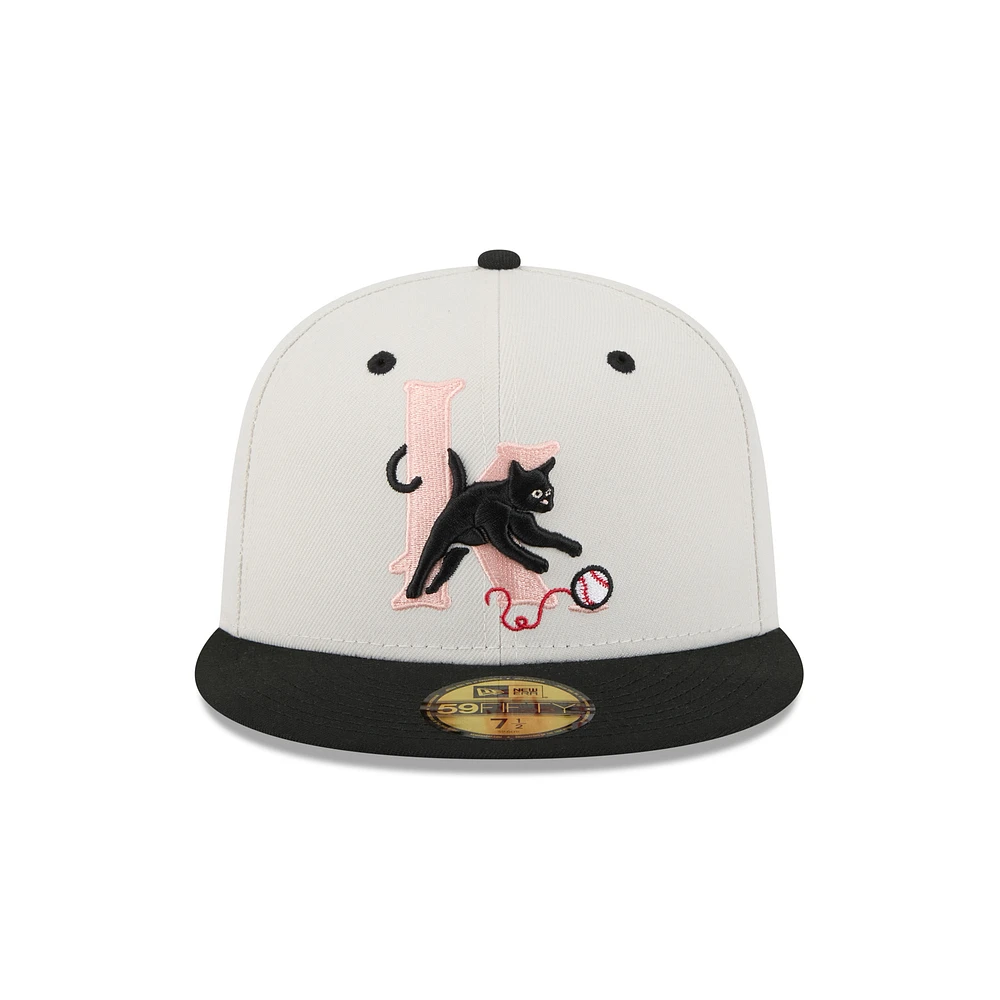 Men's New Era  Off White Inland Empire 66ers Theme Nights 59FIFTY Fitted Hat