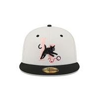 Men's New Era  Off White Inland Empire 66ers Theme Nights 59FIFTY Fitted Hat