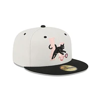 Men's New Era  Off White Inland Empire 66ers Theme Nights 59FIFTY Fitted Hat