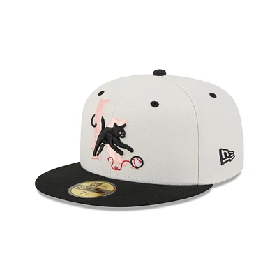 Men's New Era  Off White Inland Empire 66ers Theme Nights 59FIFTY Fitted Hat