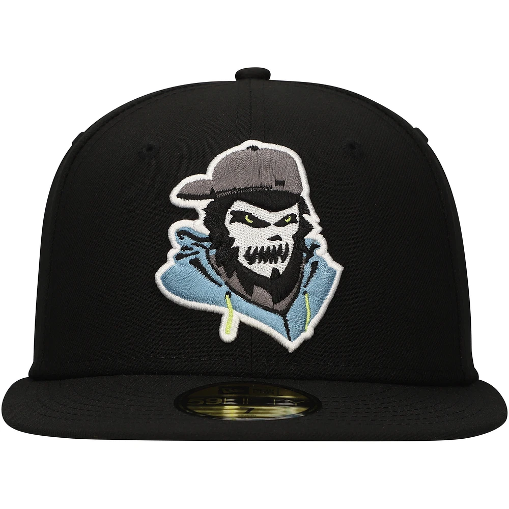 Men's New Era Black Cucuys de San Bernardino Copa la Diversión 59FIFTY Fitted Hat
