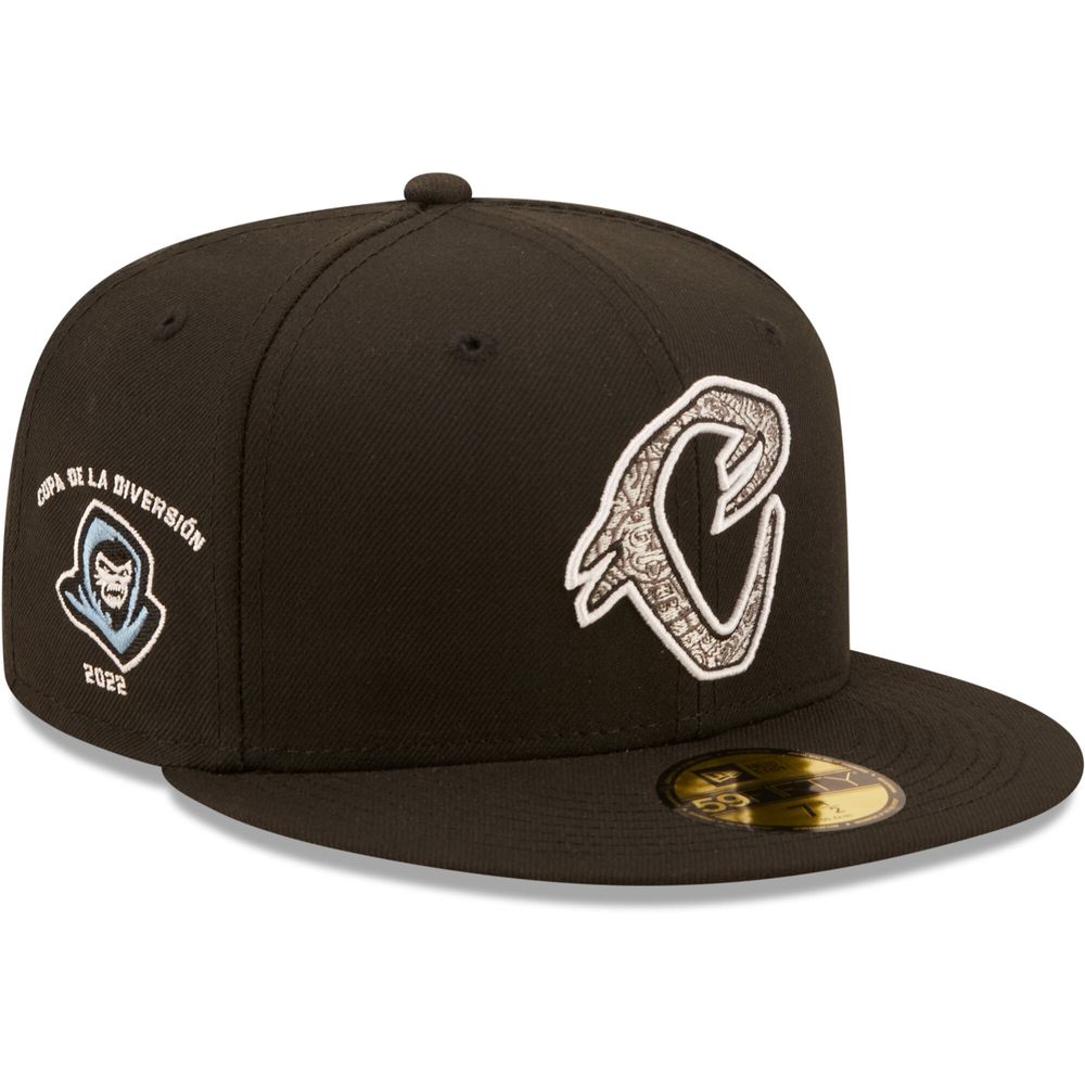 Men's New Era Black Cucuys De San Bernardino Copa La Diversion Team 59FIFTY Fitted Hat