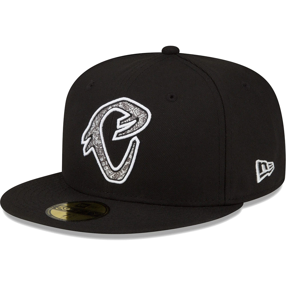 Men's New Era Black Inland Empire 66ers Copa De La Diversion 59FIFTY Fitted Hat