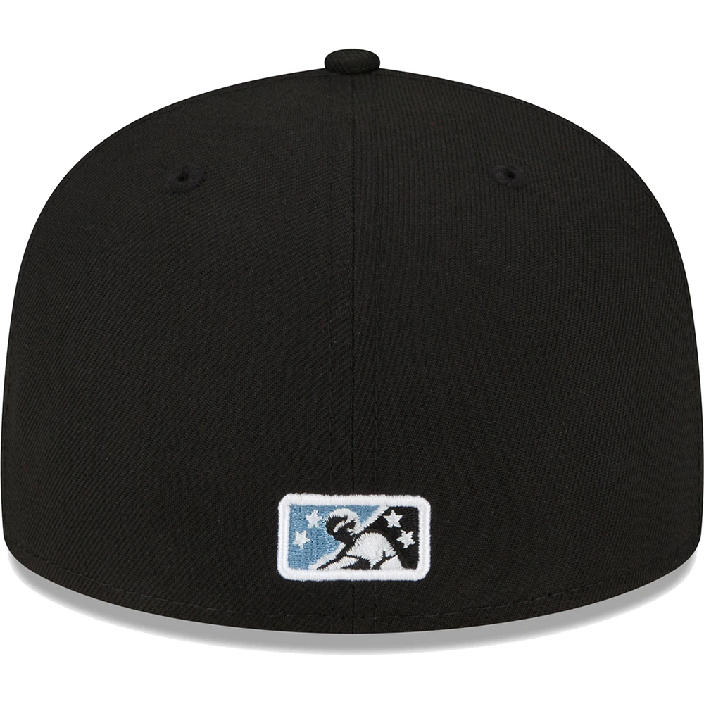 Men's New Era Black Inland Empire 66ers Copa De La Diversion 59FIFTY Fitted Hat