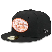 Casquette ajustée Fontana 59FIFTY pour homme New Era Inland Empire 66ers Theme Nights noire