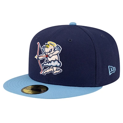 Men's New Era Navy Inland Empire 66ers Theme Night Cherub 59FIFTY Fitted Hat