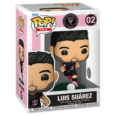 Figurine en vinyle Funko Luis Suarez Inter Miami CF #2, maillot secondaire Pop!