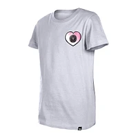 T-shirt blanc à couleur changeante 5th & Ocean by New Era pour filles Inter Miami CF