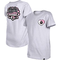 Girls Youth 5th & Ocean by New Era White Inter Miami CF Color Changing T-Shirt