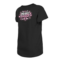 Girls Youth New Era Black Inter Miami CF Bubble Heart T-Shirt