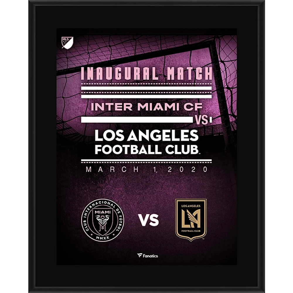 Inter Miami CF 10.5" x 13" Inaugural Game Sublimated Plaque