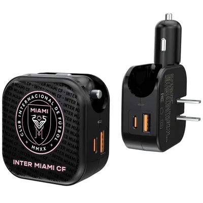 Inter Miami CF Text Backdrop Design USB Charger