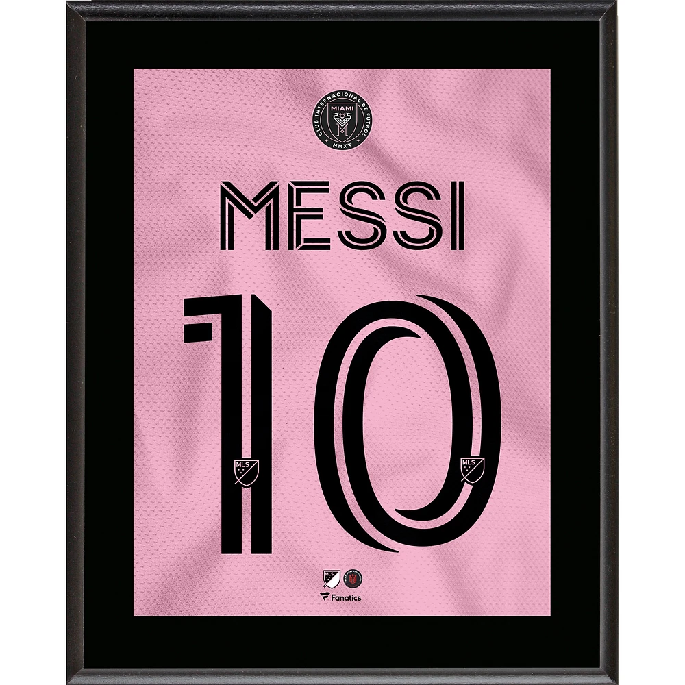 Lionel Messi Inter Miami CF 10.5" x 13" Sublimated Jersey Plaque