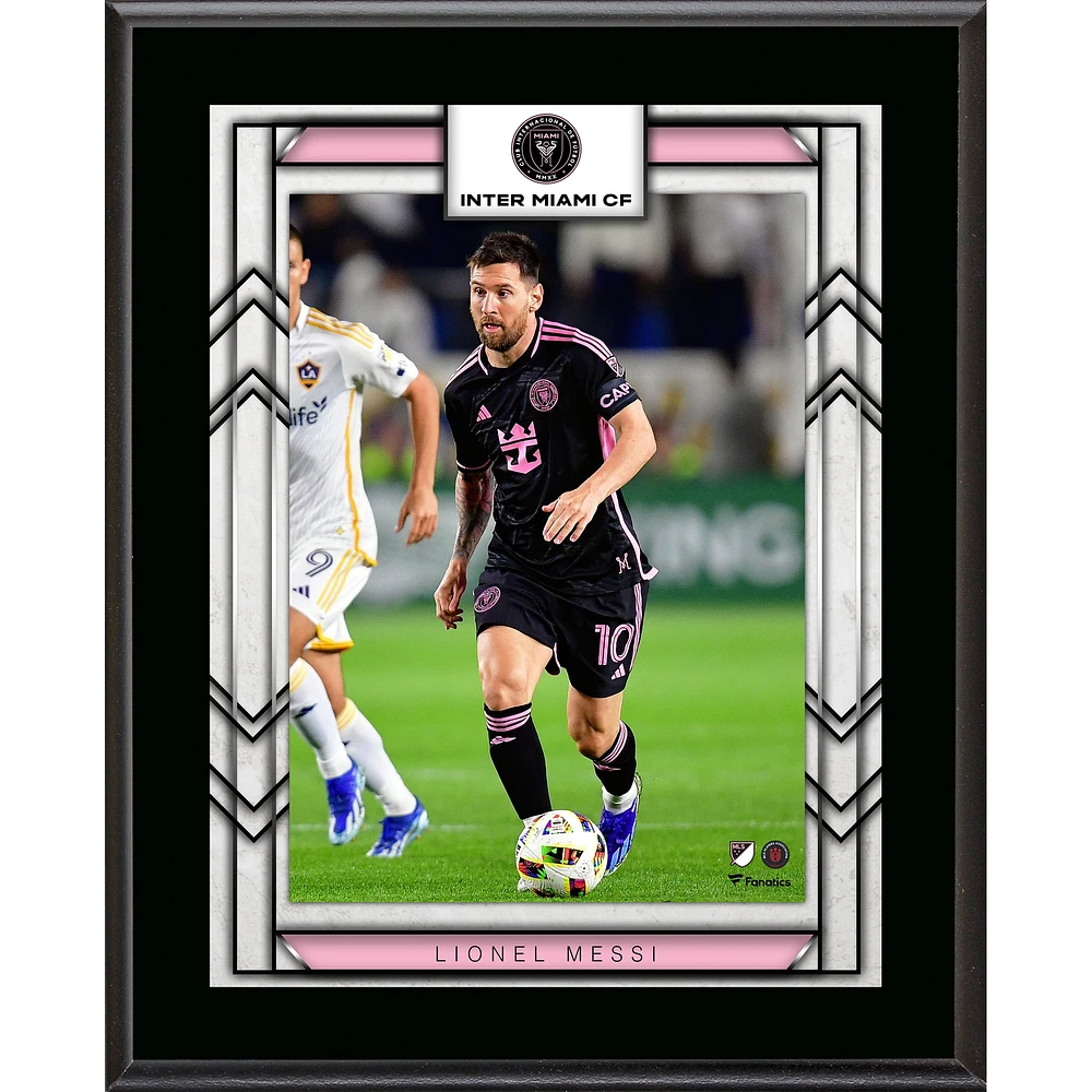 Plaque de joueur sublimée Lionel Messi Inter Miami CF 10,5" x 13"