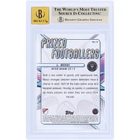 Carte autographiée Lionel Messi Inter Miami CF 2023 Topps Finest MLS Prized Footballers #PF-17 BAS Authentifiée 9.5/10