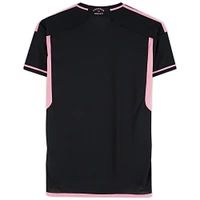Lionel Messi, Luis Suarez & Sergio Busquets Inter Miami CF Autographed 2023 Black adidas Authentic Jersey - Front Signed