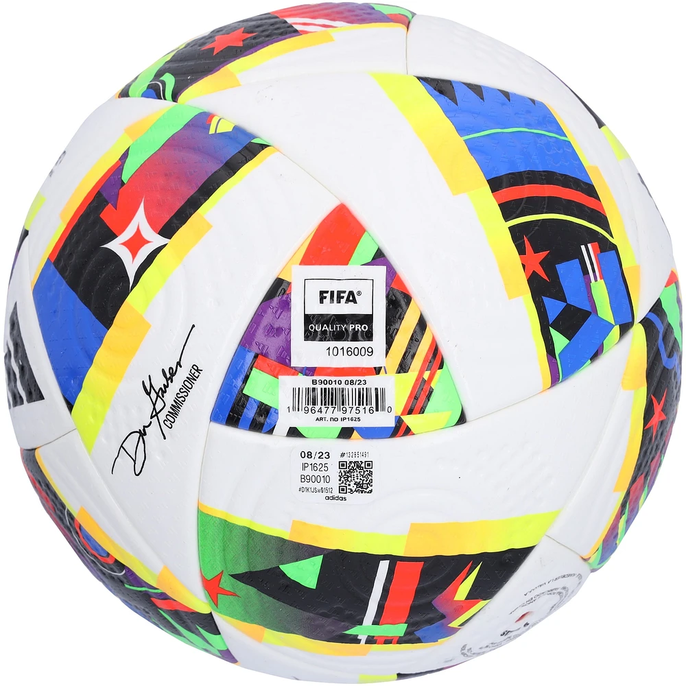 Lionel Messi, Luis Suarez & Sergio Busquets Inter Miami CF Autographed 2024 adidas MLS Match Soccer Ball