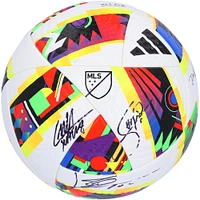 Lionel Messi, Luis Suarez & Sergio Busquets Inter Miami CF Autographed 2024 adidas MLS Match Soccer Ball