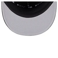 Men's New Era  Black Inter Miami CF Canvas 9FIFTY Snapback Hat