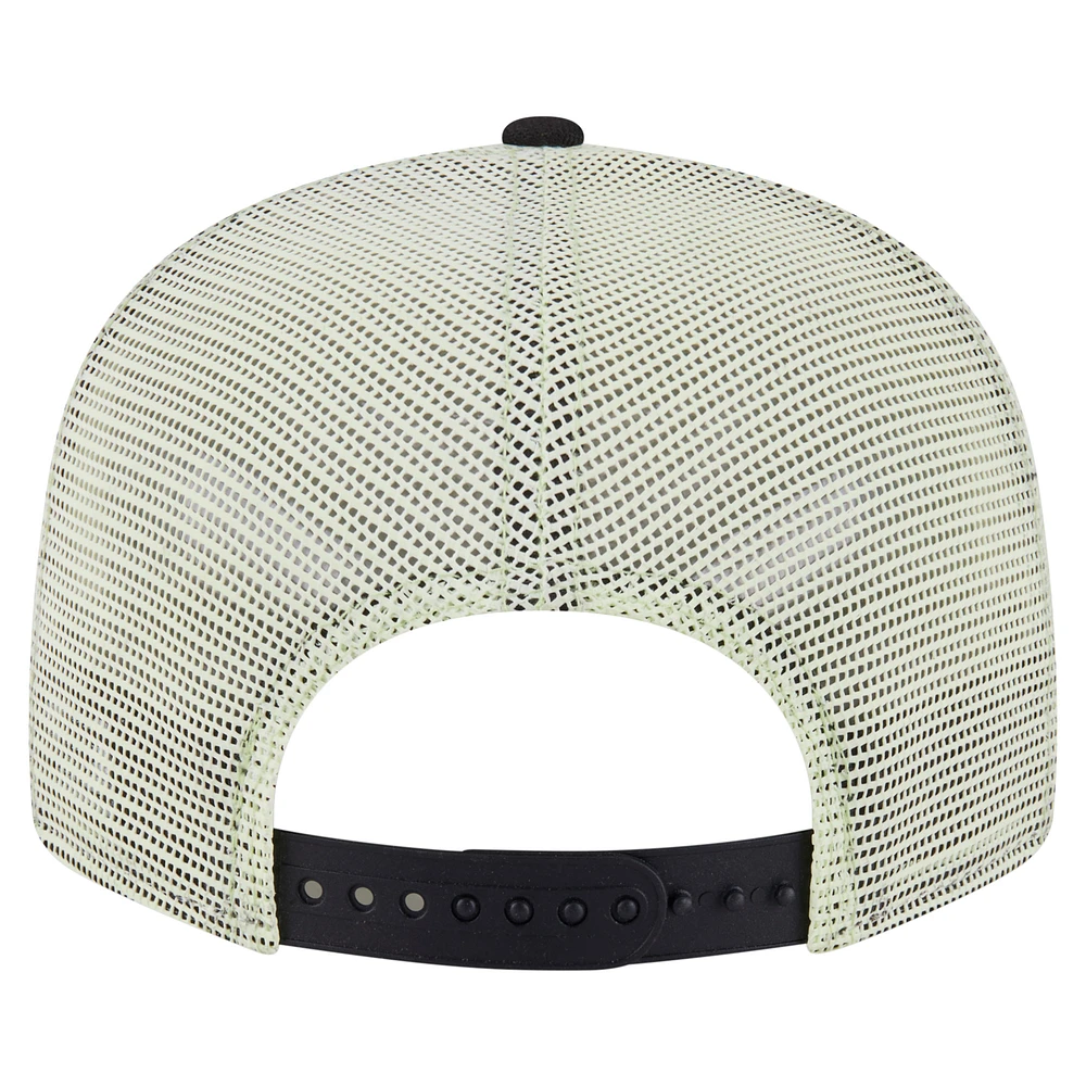 Men's New Era  Black Inter Miami CF Neon 9FIFTY Snapback Hat
