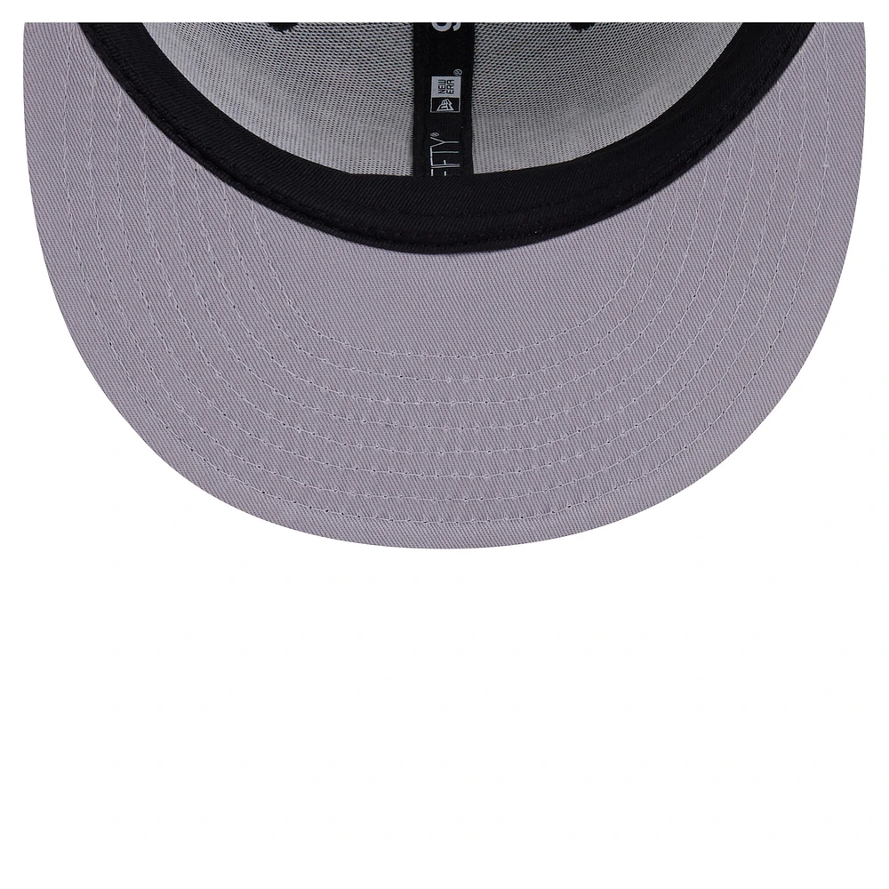 Men's New Era  Black Inter Miami CF Neon 9FIFTY Snapback Hat