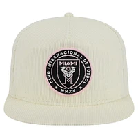 Men's New Era  Cream Inter Miami CF 2025 Kickoff Snapback Golfer Hat