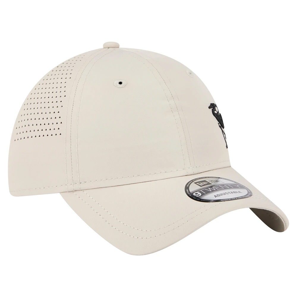 Men's New Era  Tan Inter Miami CF Active 9TWENTY Adjustable Hat