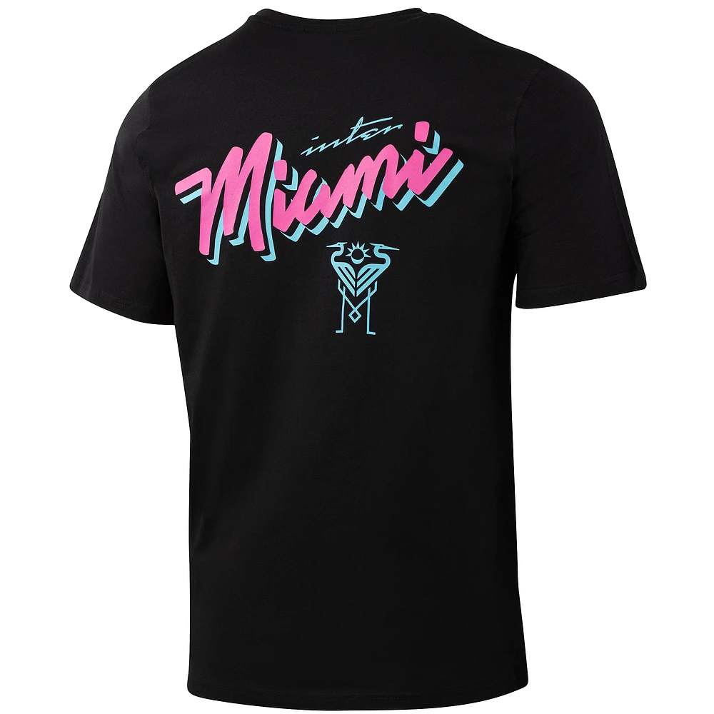 T-shirt décontracté noir pour homme avec motif sportif Suède Inter Miami CF Game Day