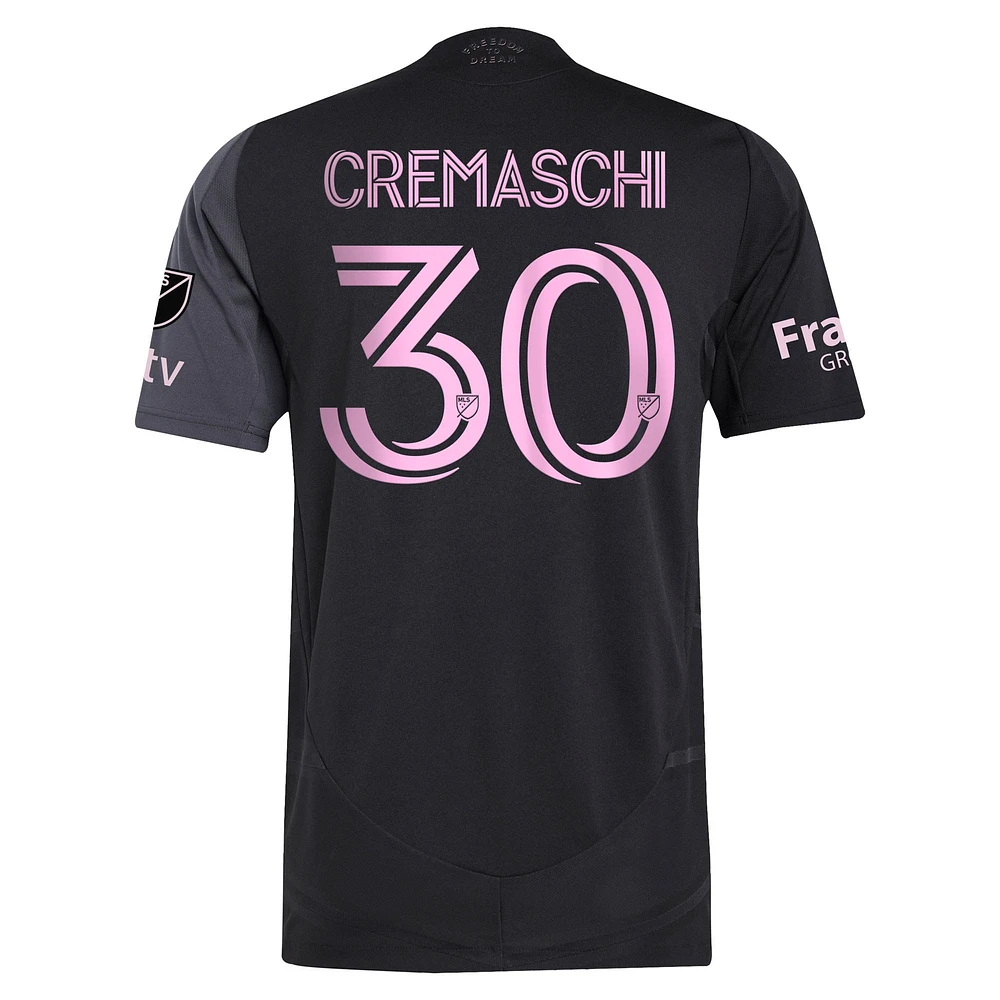 Maillot de joueur authentique adidas Benjamin Cremaschi Inter Miami CF 2025 The Fortitude Kit pour homme Noir