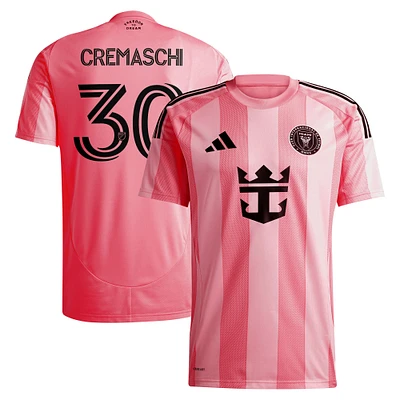 Maillot de joueur adidas Benjamin Cremaschi Inter Miami CF 2025 Euforia Replica rose clair pour homme
